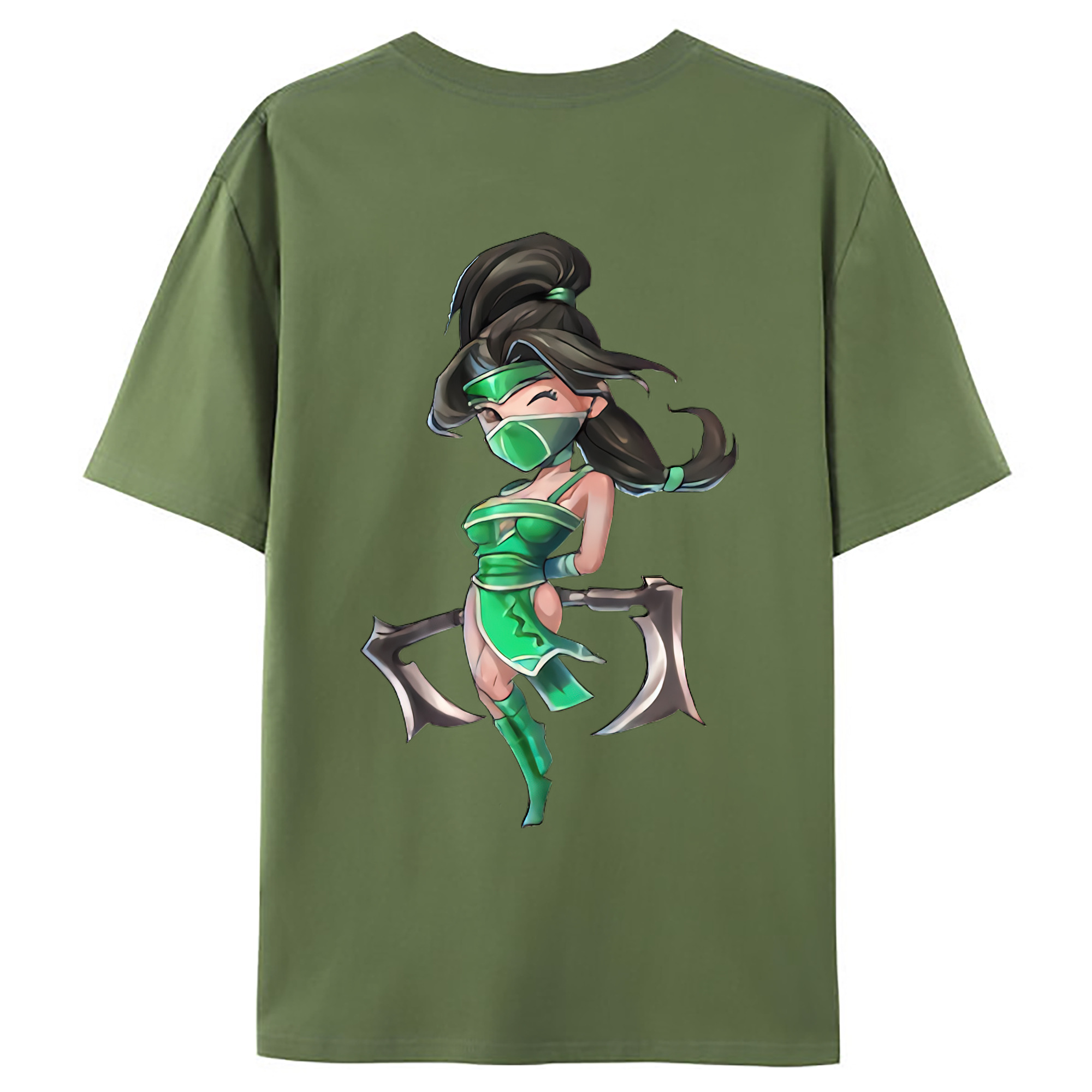 （画像用） リーグ・オブ・レジェンド League of Legends LOL 綿100％ メンズ半袖Tシャツ（バックプリント） 通気性